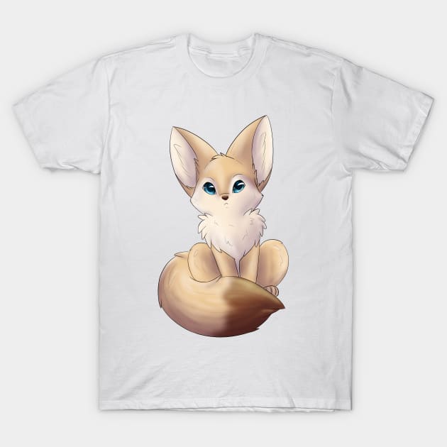 Chibi Fennec Fox T-Shirt by Fennekfuchs